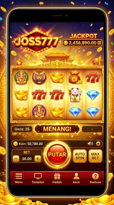 Galeri pratinjau visual joss777 build APK resmi terbaru